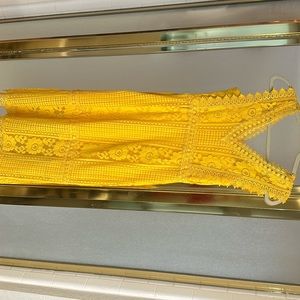 Mango midi dress. Yellow (sunflower). Size xs (usa 2).